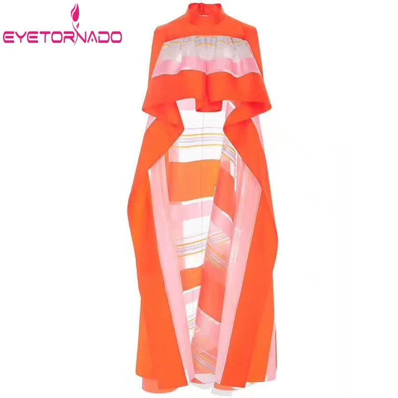 Женская Асимметричная блузка в полоску короткая Клубная без рукавов с принтом