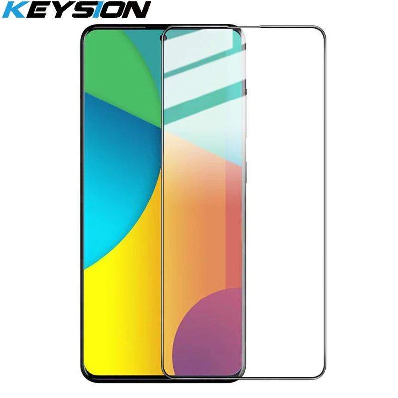 

Закаленное стекло KEYSION для Samsung S20 Ultra S10 + Plus S9 S8, защита экрана телефона HD, полное покрытие, стекло для Galaxy A71 A51 M30S