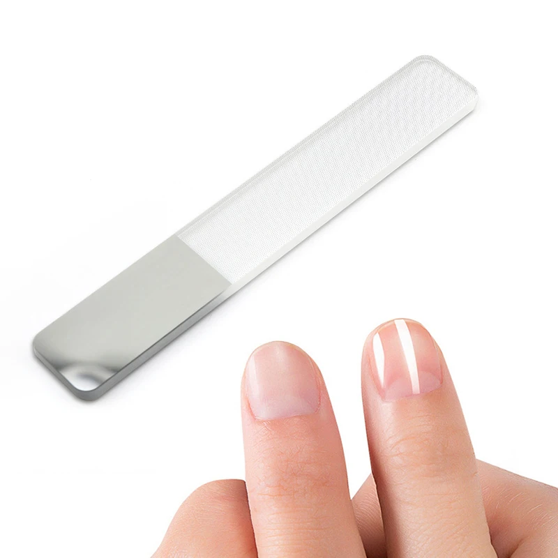 1PC Professional Nano Polished Glass Nail File Transparent Sanding Grinding Durable Shiner Manicure Files Art Manicur | Красота и