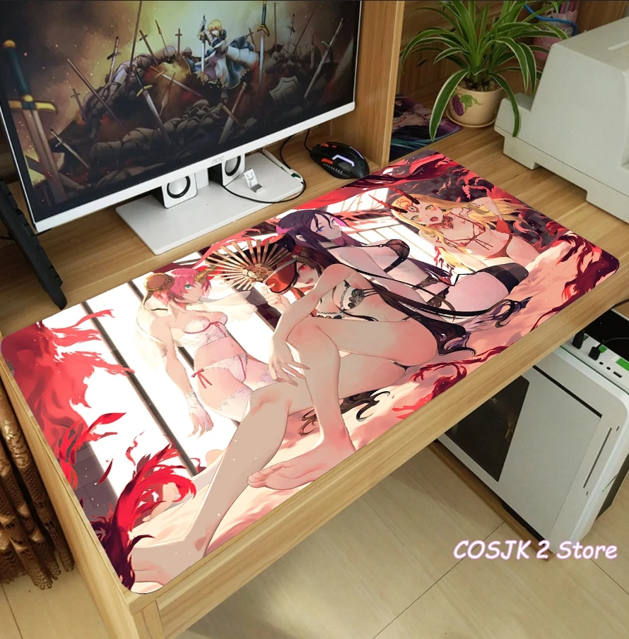Коврик для мыши с аниме Fate/Grand Order Oda Nobunaga Okita Souji утолщенный игровой коврик
