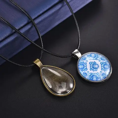 50 шт./лот 1,5/2 мм кожаный шнур ожерелье с застежкой-лобстером восковая веревочная цепочка для DIY ожерелья кулон восковой шнур ювелирные изделия