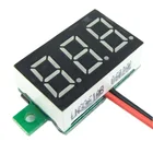 Цифровой вольтметр-амперметр, Высокоточный мини-измеритель напряжения, с LED дисплеем, 23 проводов, красныйзеленыйсиний, постоянный ток 0-30 в, 0,36 дюйма, 1 шт.