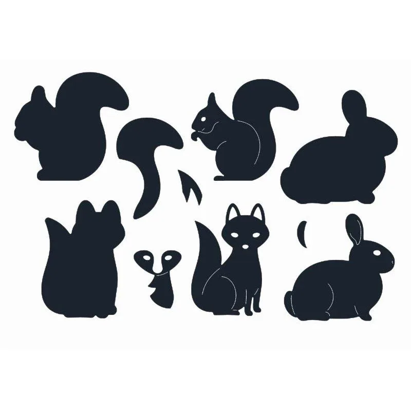 

Squirrel Fox Rabbit Metal Cutting Dies Animals Die Cut For Card Making DIY Scrapbooking Decoration New 2019 Crafts Cards