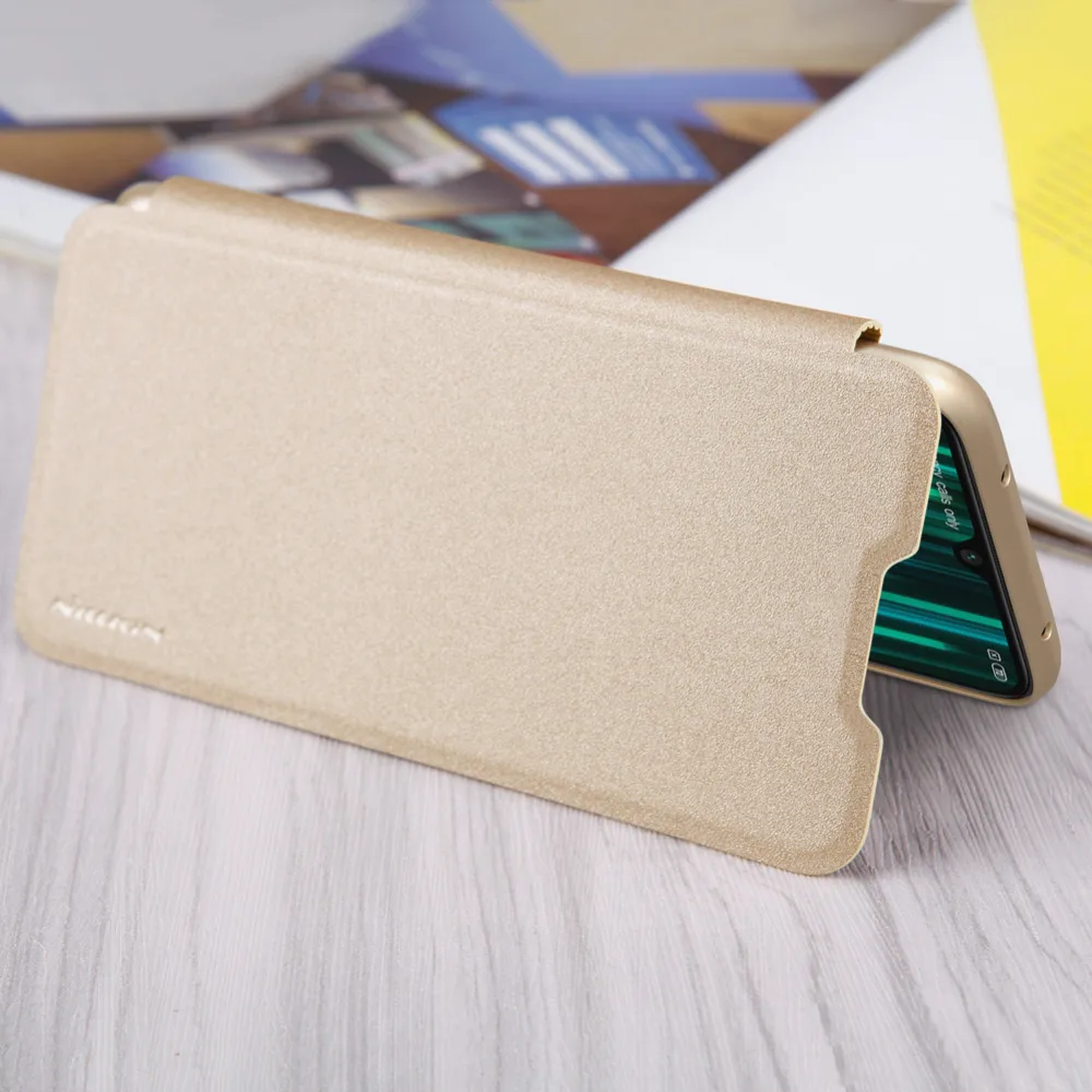 Кожаный чехол-накладка для Xiaomi redmi note 8 NILLKIN Sparkle супер тонкий чехол-книжка для redmi note 8 pro PU