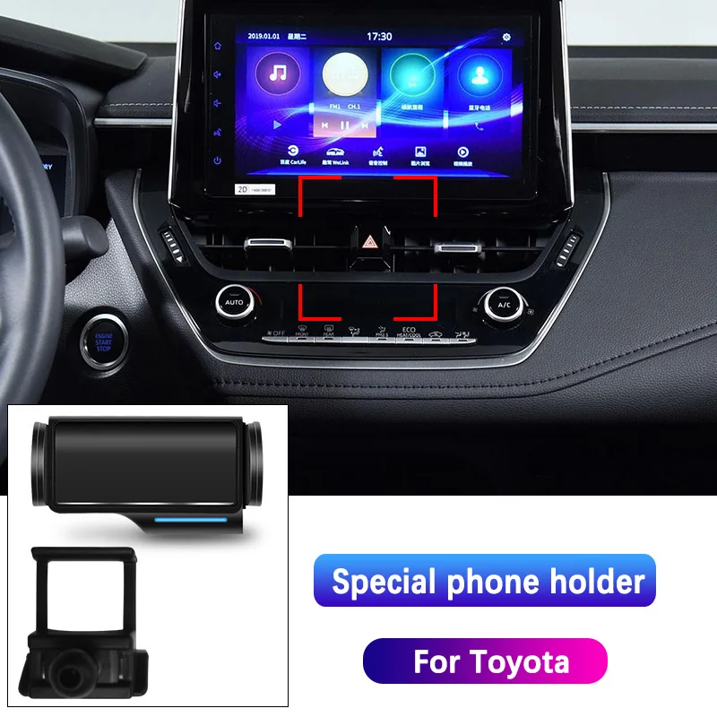 Автомобильный держатель телефона для Toyota COROLLA LEVIN PRADO RAV4 HIGHLANDER CAMRY AVALON Alphard REIZ CHR YARIS мобильный телефон