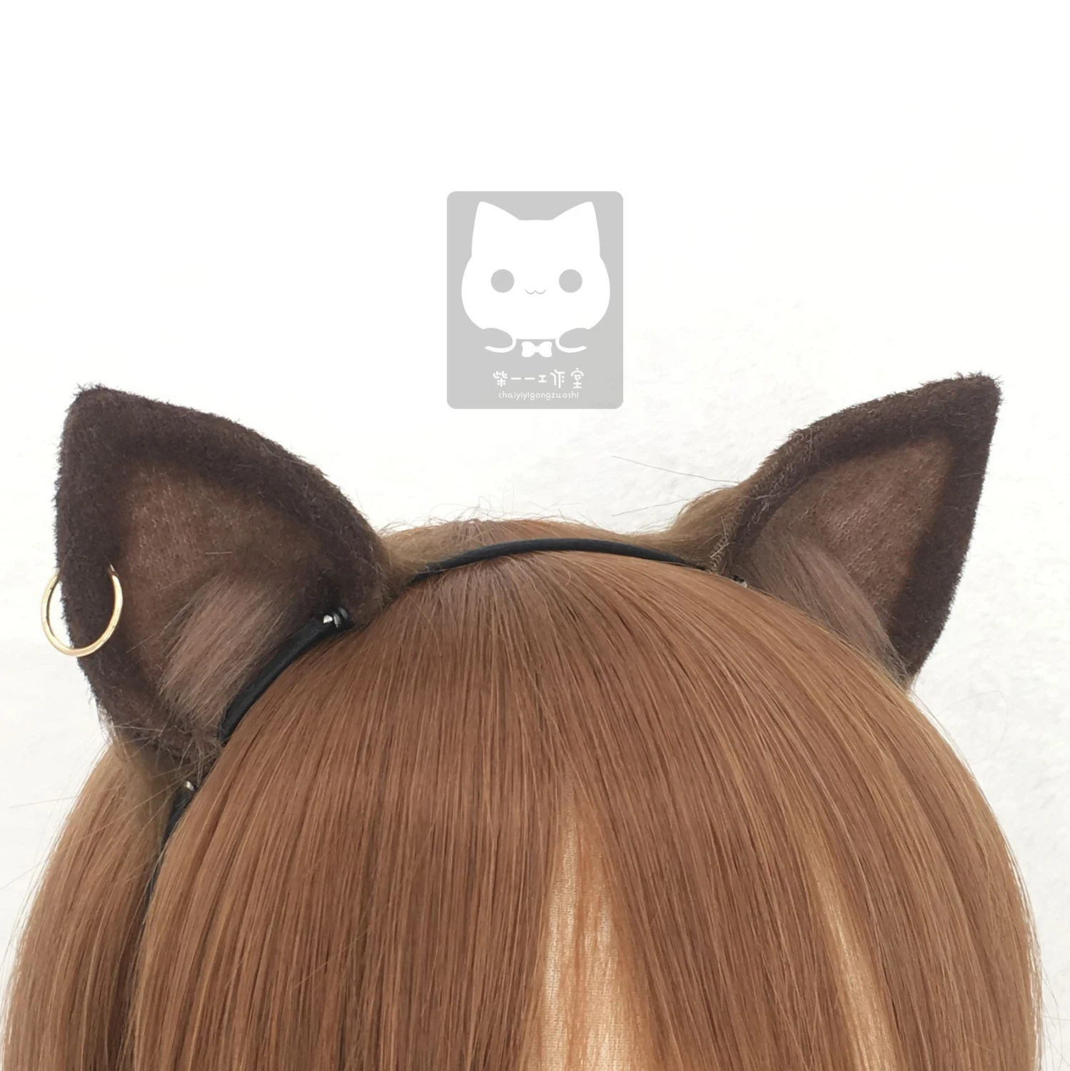 

MMGG New Arknights Skyfire Brown Cat Neko Fox Ears Hairhoop For Anime Lolita Cosplay Costume Accessories