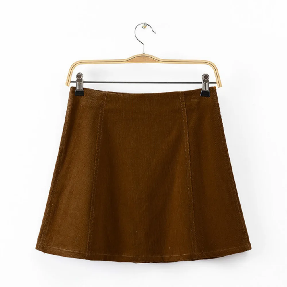 Женские юбки, s 2019Top, винтажная одежда, замша, кожа, для женщин, 90 s, Ретро стиль, короткая юбка, зимняя, высокая талия, повседневная, Jupe Femme