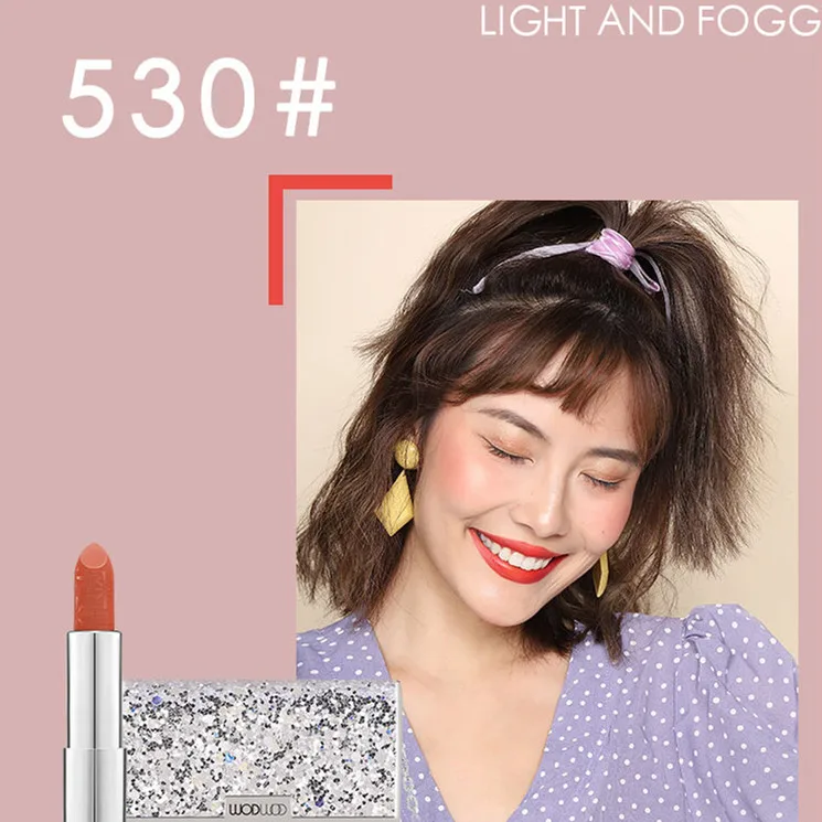 

3 Creative Metal Chain Bag Style Matte Lipsticks Beauty Velvet Nude Tint Lips Cosmetics Lip Stick Maquiagem Make Up With Mirror