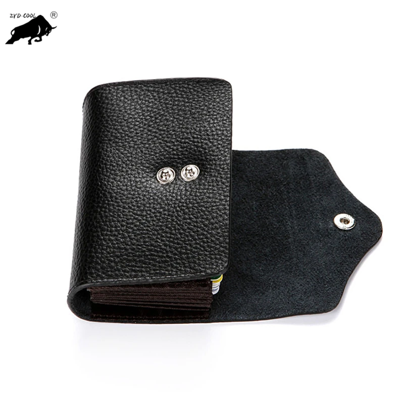 RFID Wallet Women Men Double Zippers Coins Purse Slim Leather Accordion style ID Credit Card Holders Cases | Багаж и сумки