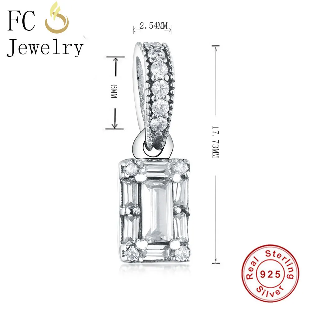 FC ювелирное изделие оригинальный брендовый браслет с подвесками 100% Серебро 925