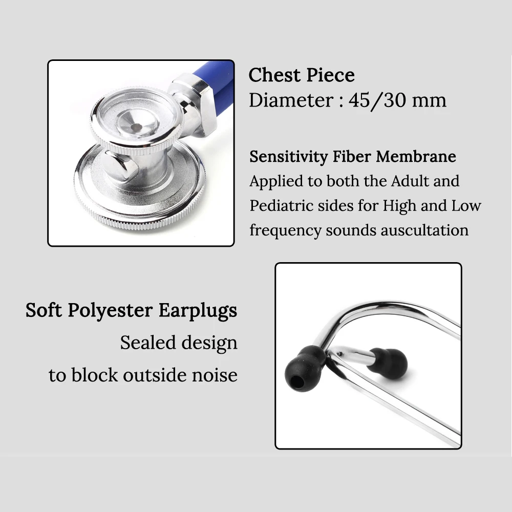 

Multifunctional Doctor Stethoscope Professional Doctor Nurse Medical Equipment Cardiology Medical Stethoscope Medical Devices