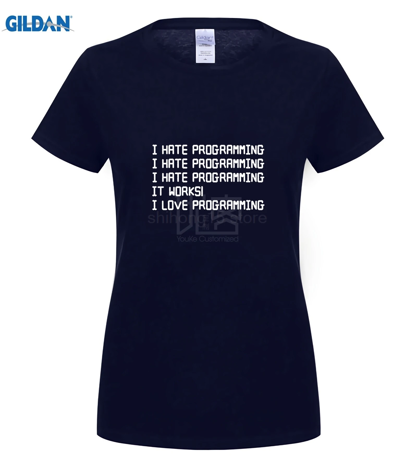 I Hate Программирование компьютерный программист кодирование 2019 Футболка