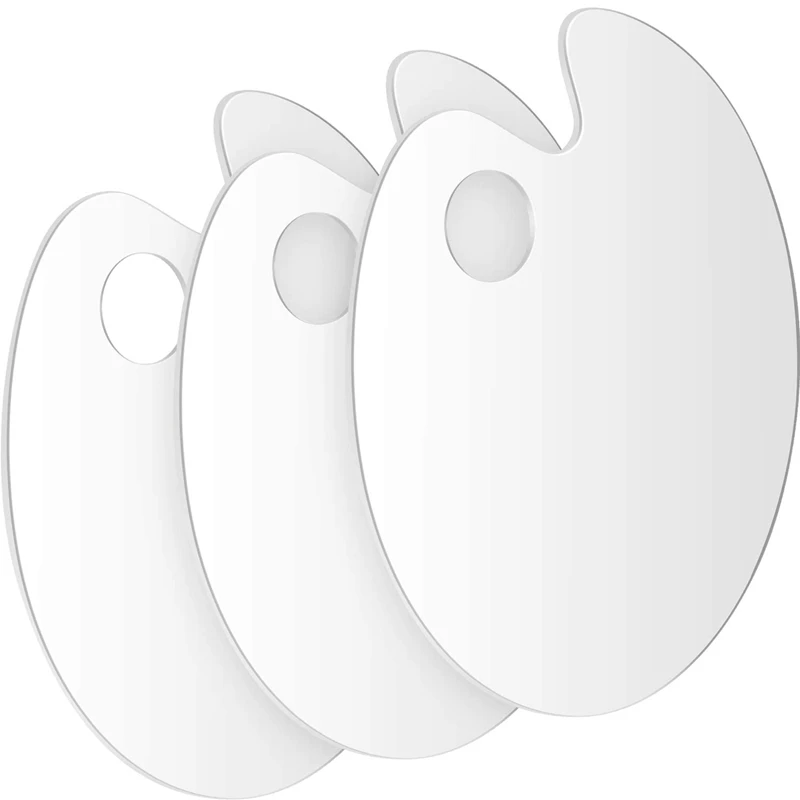 

Горячая Распродажа, 3 упаковки, Палетка прозрачных красок, акриловый лоток для красок, палитра для творчества, художественная роспись (9,8x5,9 д...