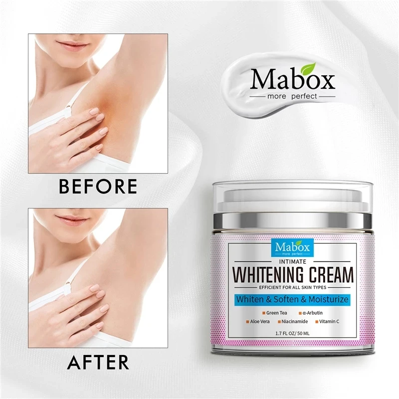 

50ML Mabox Whiten Soften Moisturize Green Tea Aloe Vera Vitamin C Cream Whitening Cream