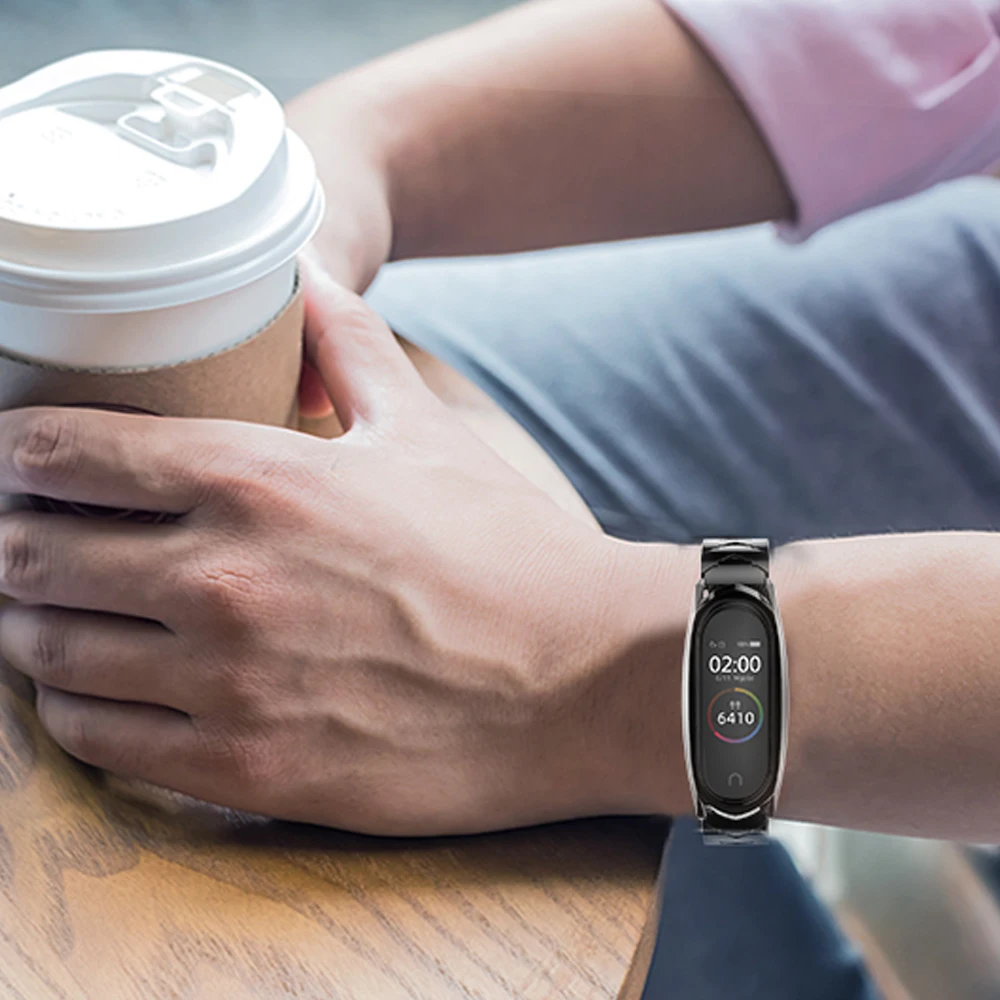 Mi jobs mi band 4 ремешок металлический для Xiaomi mi браслет 4 браслет из нержавеющей стали mi Band 4 ремешки на запястье mi Band 3 NFC Global