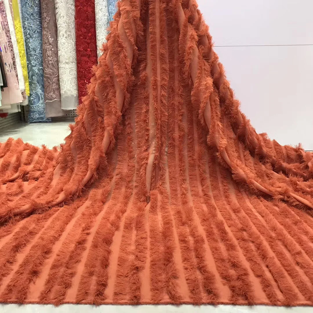 

African Lace Fabric 2020 High Quality Nigeria Lace Fabric French Lace Chiffon Fabric Wedding Dress J40231