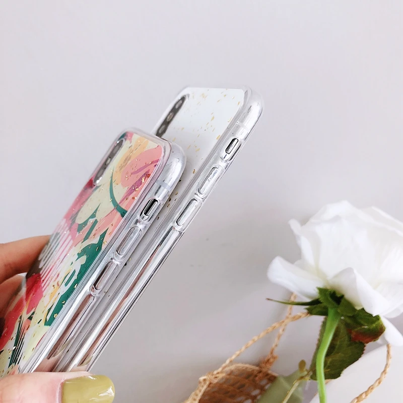 Цвет с цветочным орнаментом в цветочек блестками сверкающей Золотой Фольга для