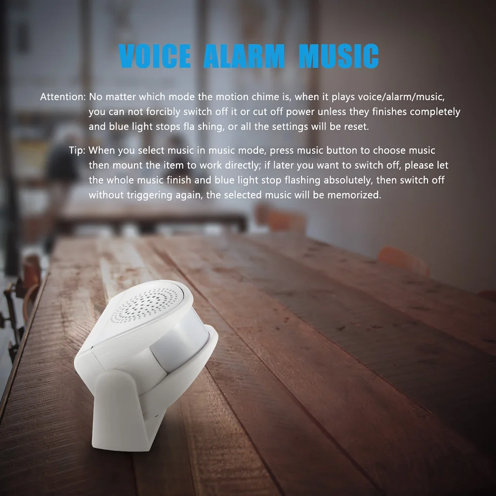 

Wireless PIR Motion Sensor Door Bell Shop Visitor Alert Chime Alarm Burglar Doorbell For Office/Home Security