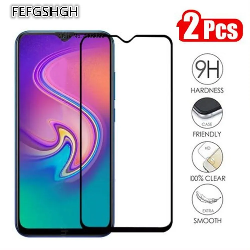 2 упаковки полное покрытие из закаленного стекла для Infinix Hot S4 протектор экрана 9H