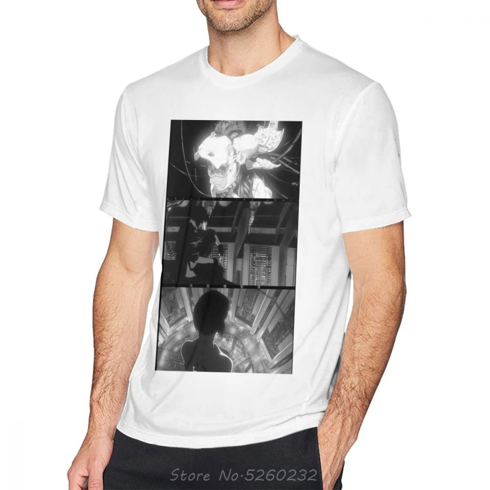 Призрак в доспехах футболка с принтом из ракушек коротким рукавом Пляжная