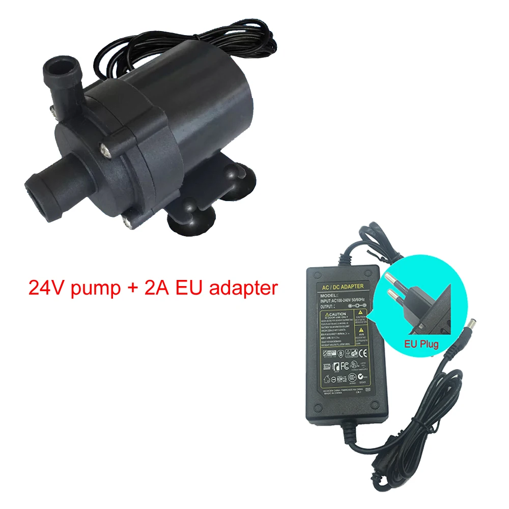 Free Shipping SR600A Cycling Fountain Aquarium 12V DC Brushless Water Pump 24V Submersible Self-priming 420-900L/H Rockery | Обустройство