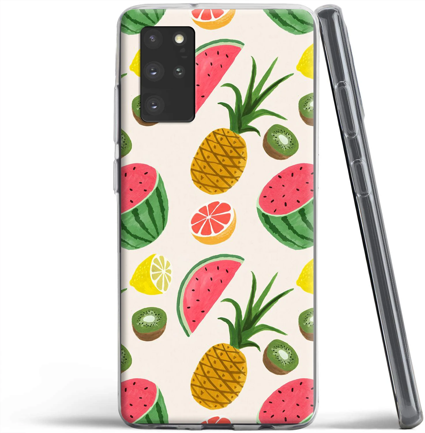 Силиконовый чехол с фруктами клубникой арбузом для Samsung Galaxy A2 A5 A6 A7 A8 A9 J3 J4 J5 J6 J7 J8
