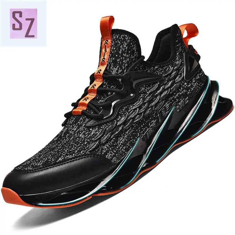 

2021 Men's Sports Shoes Casual Mesh Sports Shoes Flat Shoes Lightweight Soft Sports Shoes Breathable Shoes Basket Shoes Plus