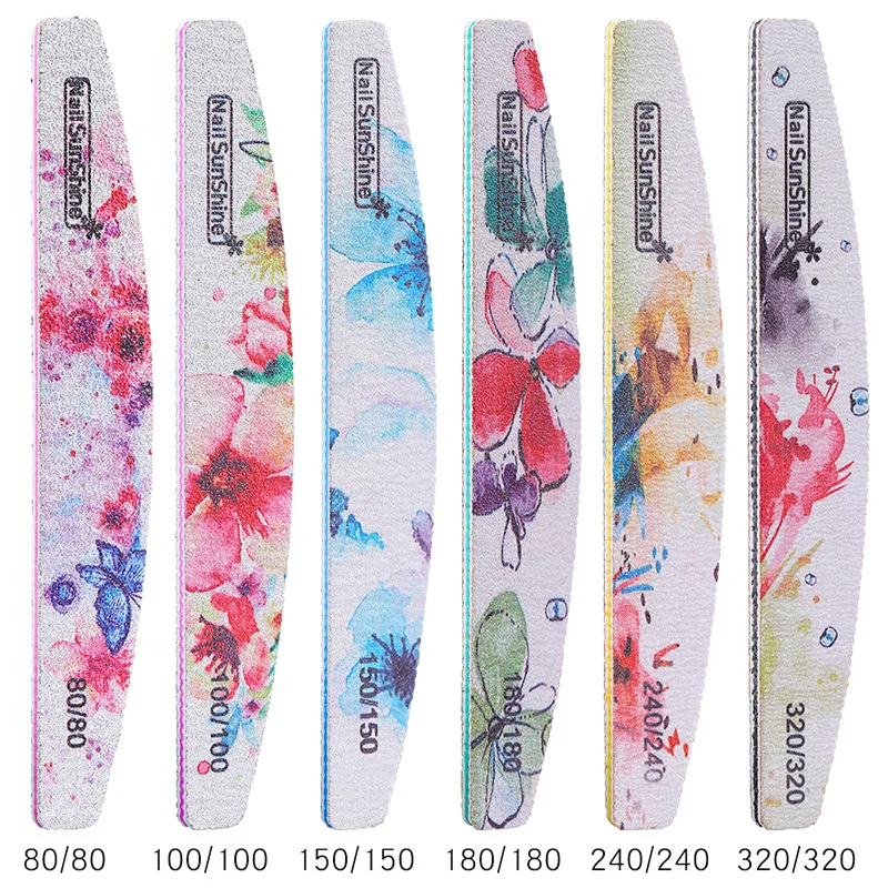 6 шт./компл. Шлифовальная Пилка Для ногтей буферный блок Маникюр Полировка