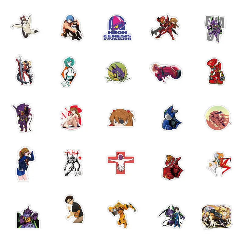 100pcs Japan Anime EVA Stickers Waterproof Skateboard Suitcase Funny Graffiti Sticker DIY Classic Toys for Kids Birthdays Gift |