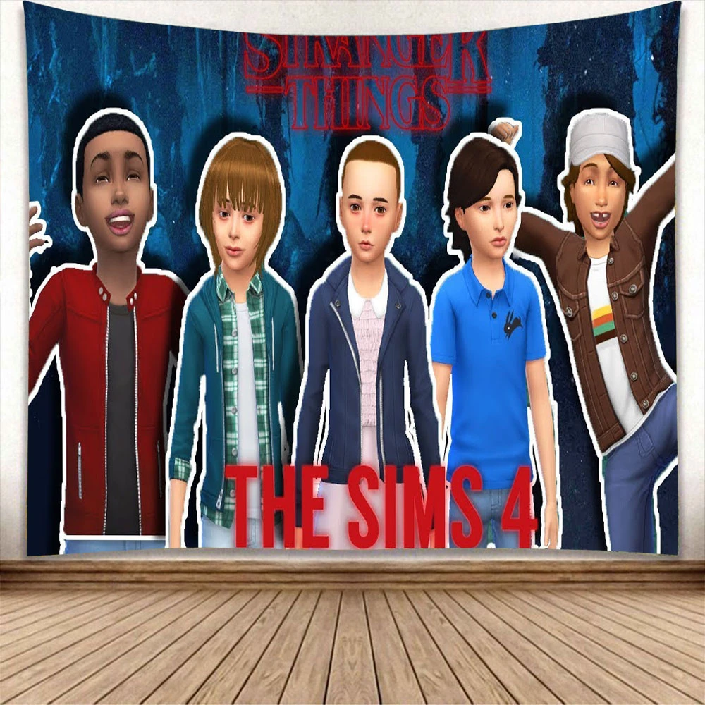 Высокое качество аниме Stranger напечатанные вещи настенный подвесной занавес