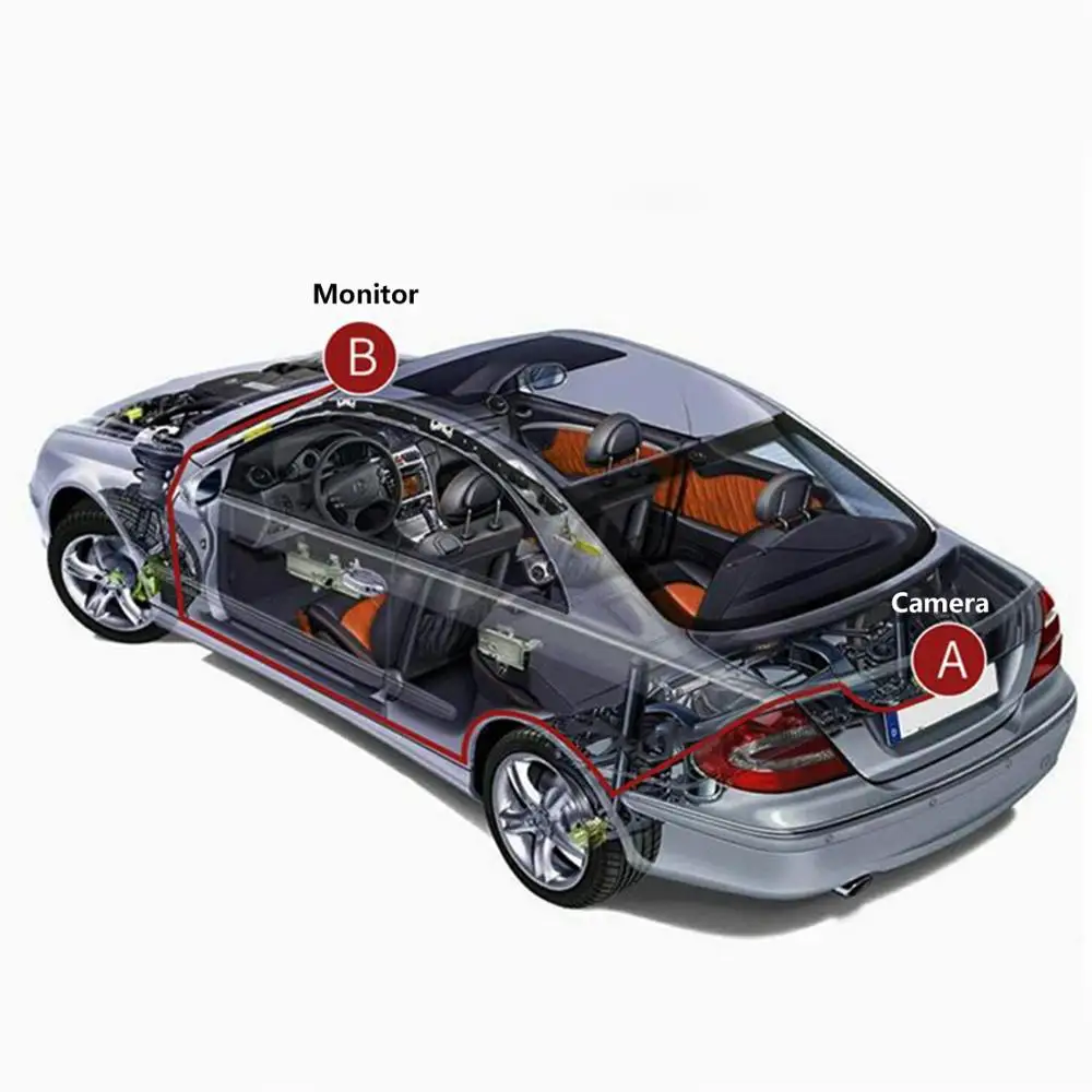 Автомобильная камера заднего вида оригинальная система контроля с ЖК-дисплеем и