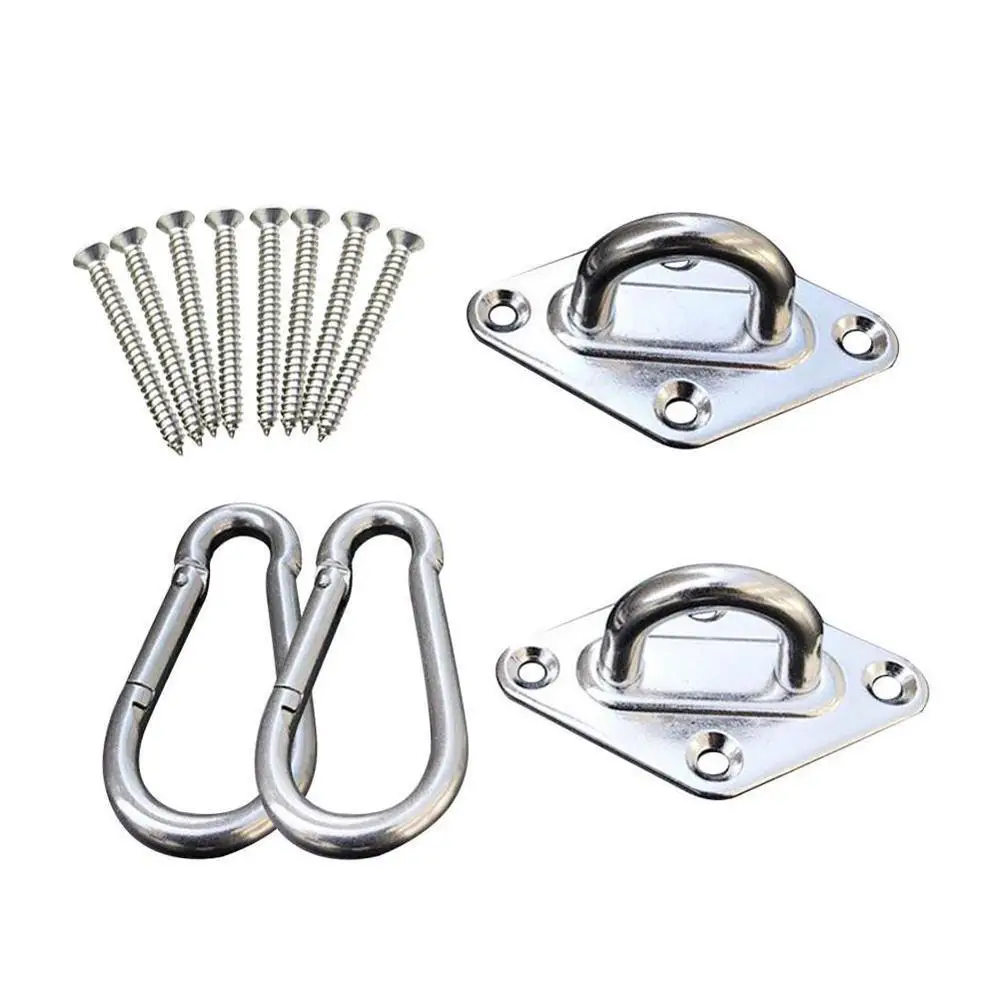 

EASY-Swivel Hooks Accessories Fixed Disc Spring Hook Swing Accessories Chairs Seat Steel Hanging Kit For Hammock D6U0
