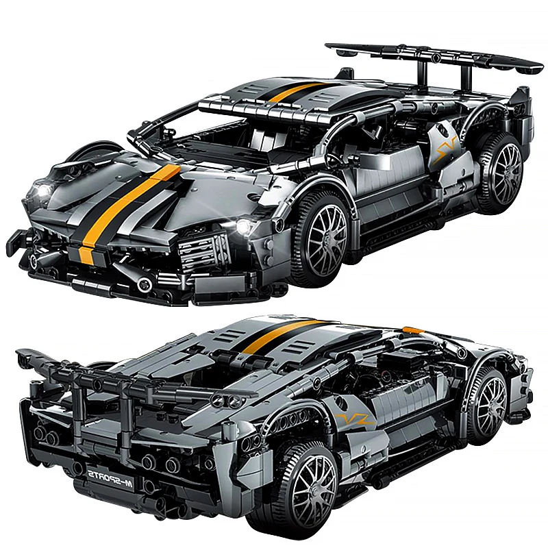 1337 шт. Детский конструктор мотоцикл|Technic/Электронный Конструктор| |