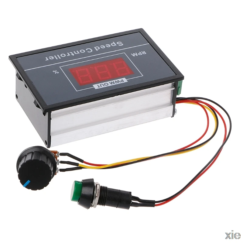 ШИМ контроллер скорости двигателя постоянного тока 0 100 цифровой дисплей плавная