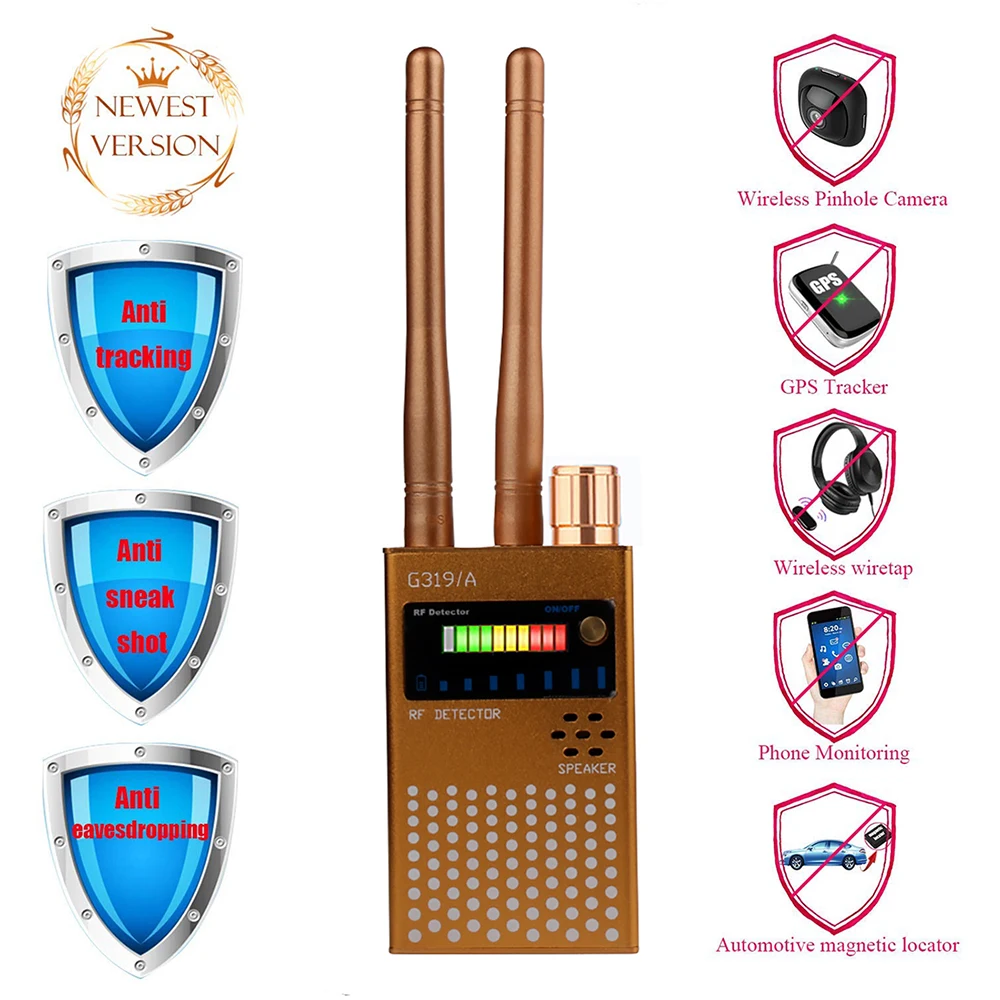 

Multi-Function GSM Audio Bug Finder GPS RF Signal Tracker Detect Wireless Products RF Signal Detector GPS GSM Tracker
