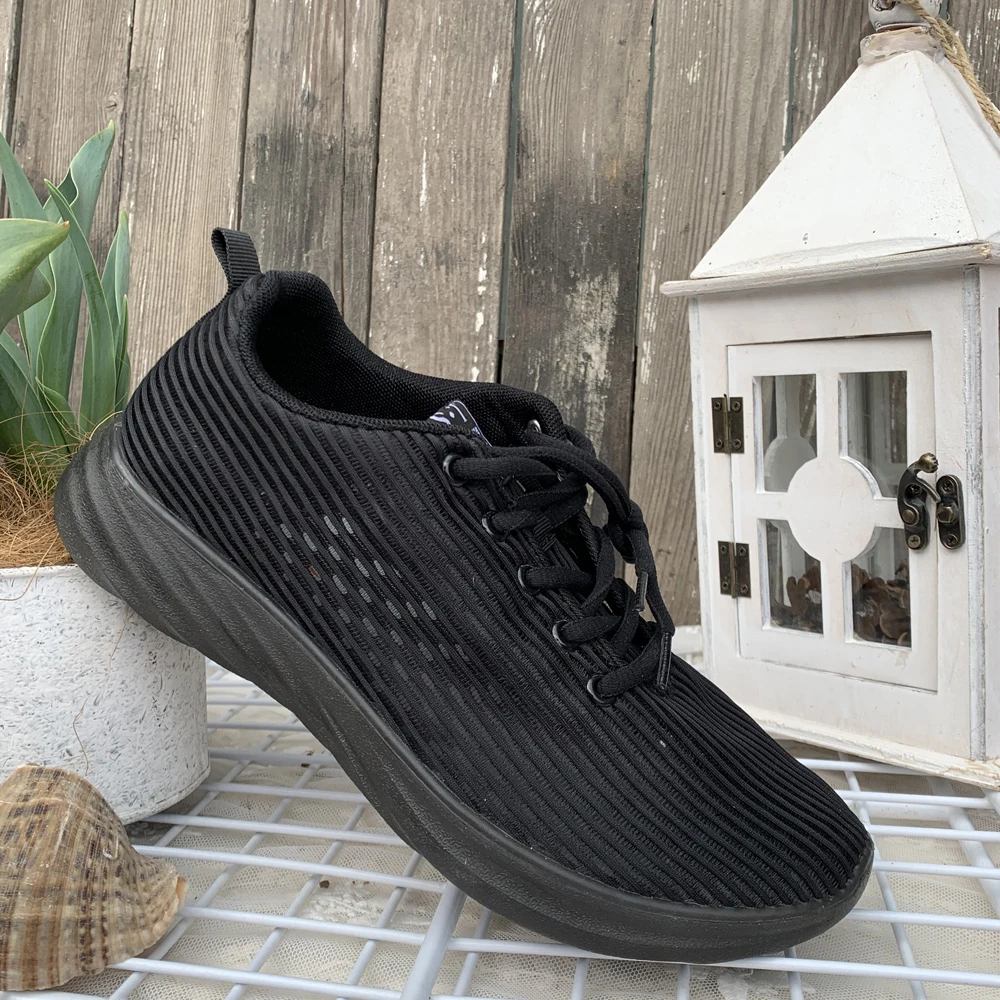 

Saitarun super Breathable Shoes for Women Summer Air Cushion Flat Shoes Soft Elastic sole Light Female Sneakers Casual 36-40