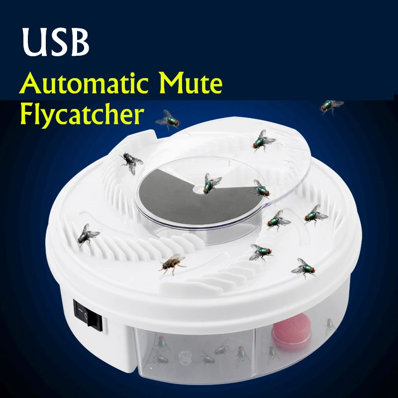 

New Electric Fly Trap Anti Fly Killer Traps Automatic Flycatcher Device Insect Pest Reject Control Catcher Fly Trap Catching Usb