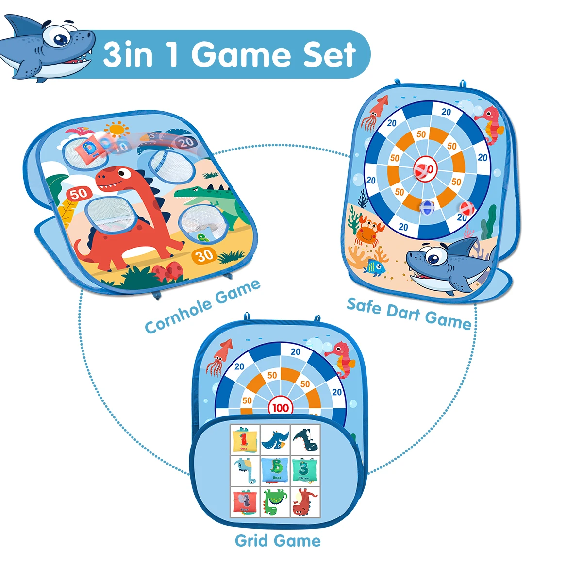 3 в 1 уличный сад горячий метательный мешок липкий мяч игра мишень Дротика