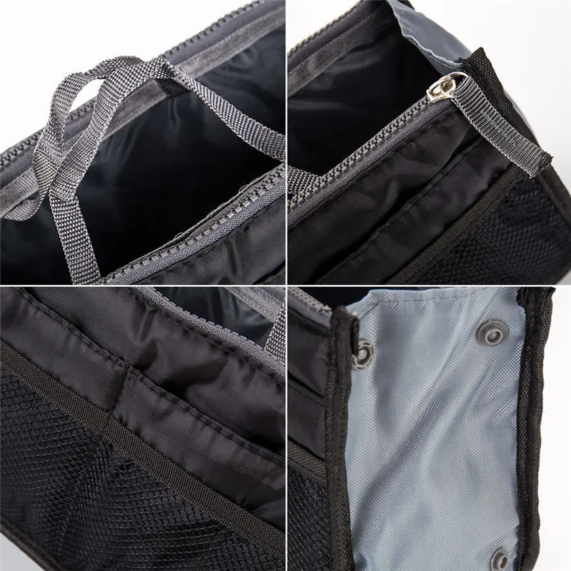 Practical Foldable Organizer Handbag Travel Bag Large Capacity Insert Liner Purse Organiser Pouch Lady | Багаж и сумки