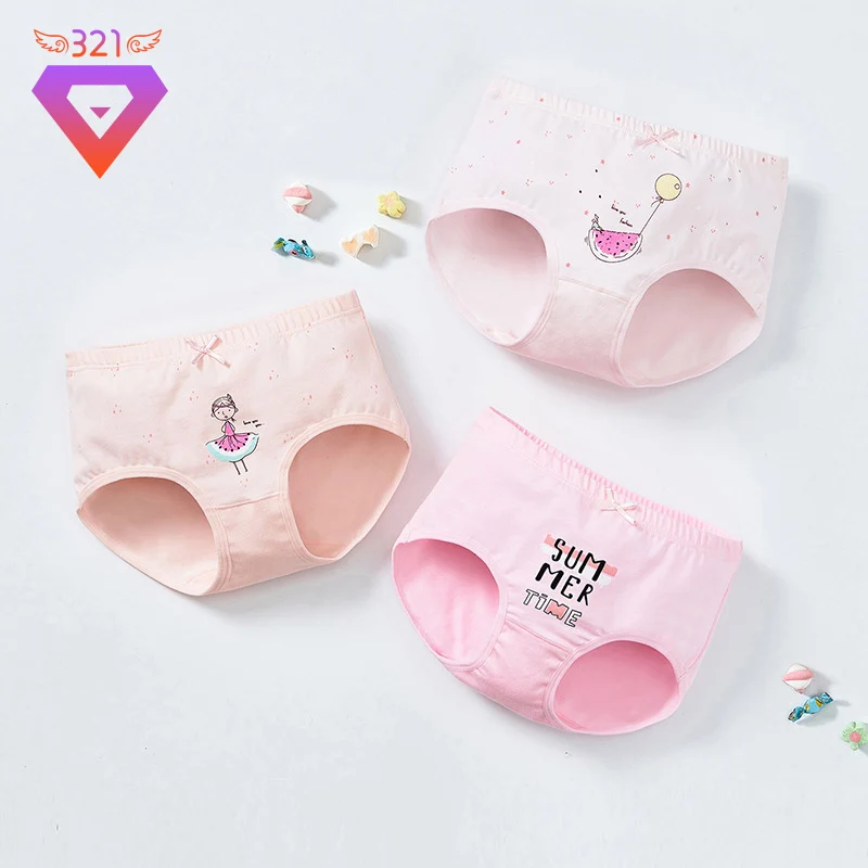 Комплект из 3 предметов новые детские хлопковые трусики трусы для девочек | Мать и