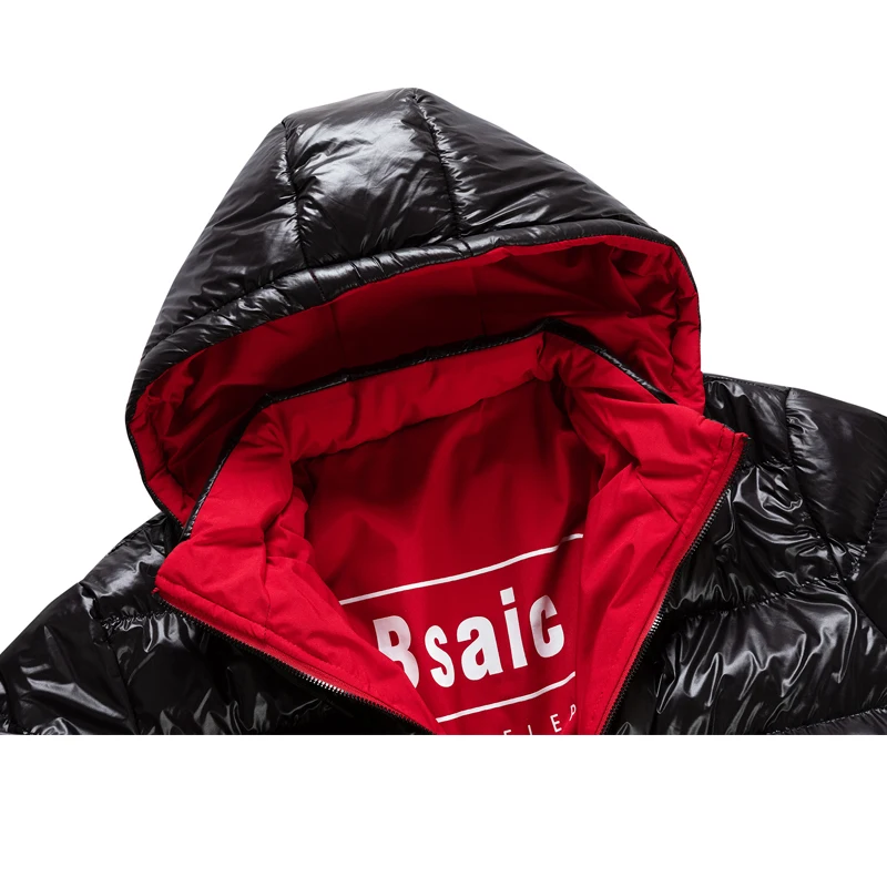 2021 New Double Face Waterproof Winter Jacket Men Casual Solid Color Removable Hat Windproof Parkas Men Streetwear Warm Coat Men