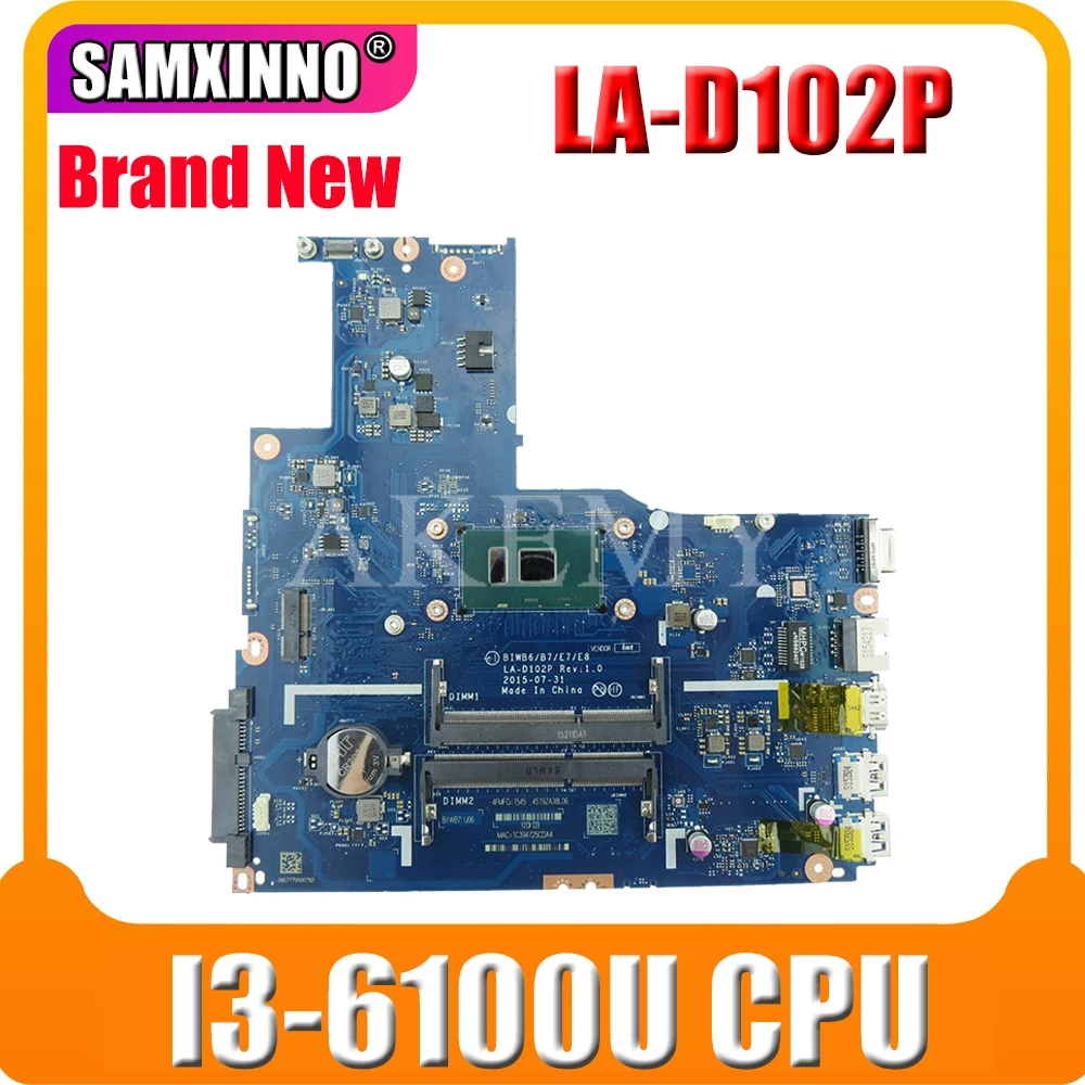 

Akemy BIWB6/B7/E7/E8 For Lenovo B51-80 B51-80 B51 80 LA-D102P Laotop Mainboard LA-D102P B51-80 Motherboard w/ I3-6100U CPU