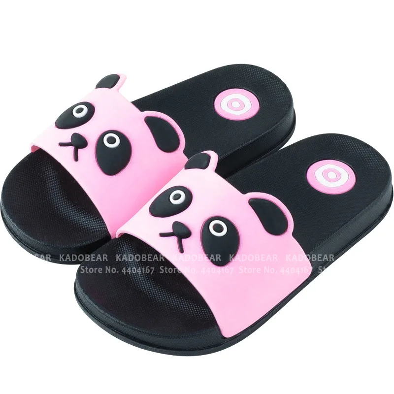 Сандалии детские для дома и сада милые летние шлепанцы с мультяшной пандой