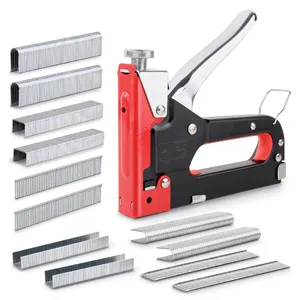 Степлер Hi-Spec 3 в 1, мебельный ручной степлер для дерева, с 600 скобами для степлера, пистолета для ногтей