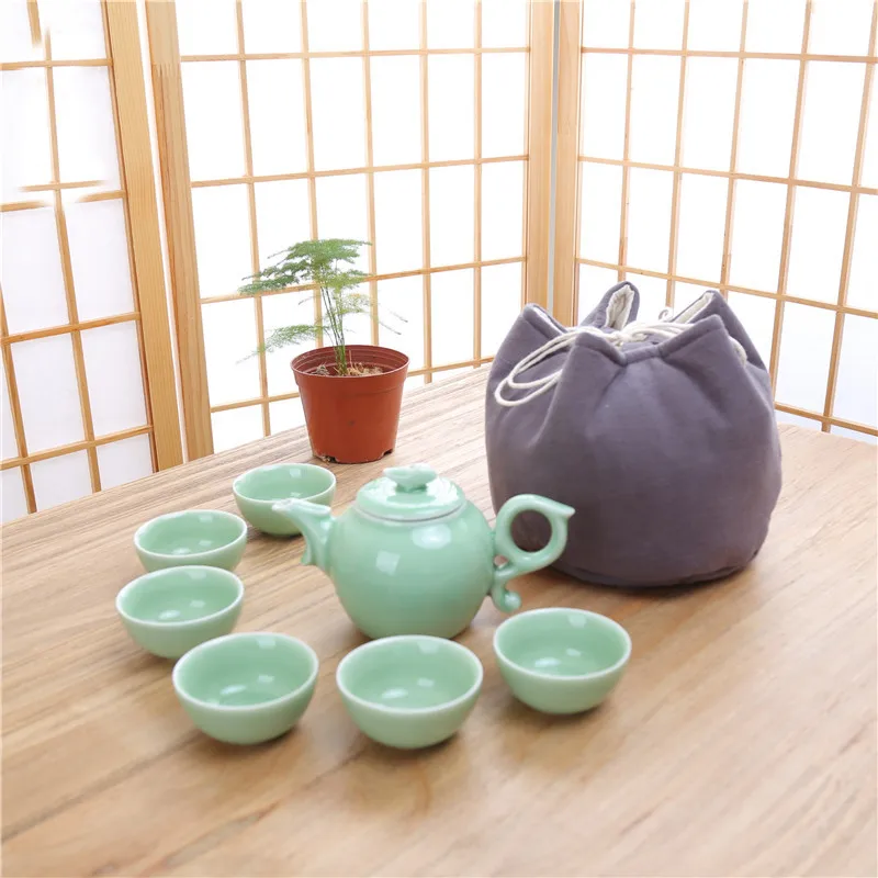 XMT HOME чайный набор кунг фу сумка для хранения портативный дорожный чайник чашка