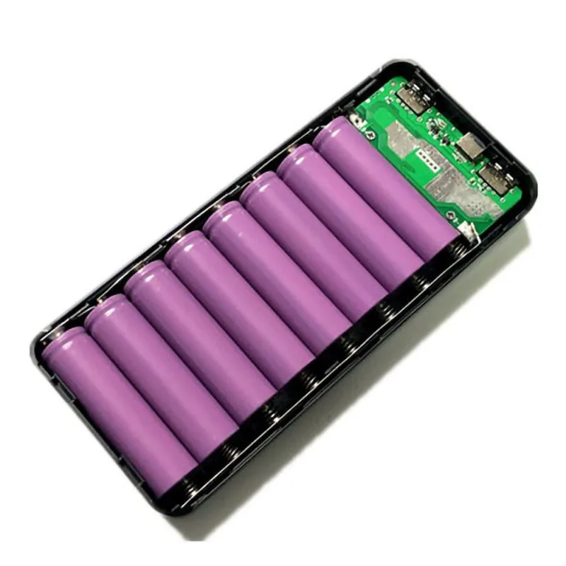 8x18650 аккумулятор DIY чехол внешний коробка QC3.0 Быстрая зарядка резервный