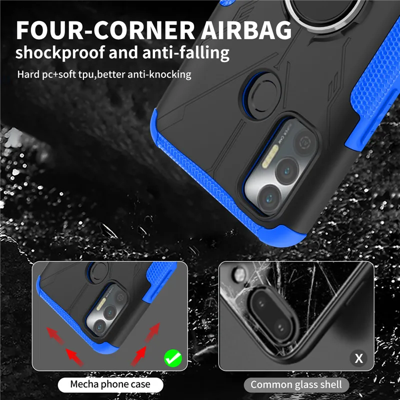 For Tecno Spark 7 Case For Tecno Spark 7T Cover 6.5 Inch Shockproof Armor Protective Bumper For Tecno Spark 7T 7 Pro Fundas