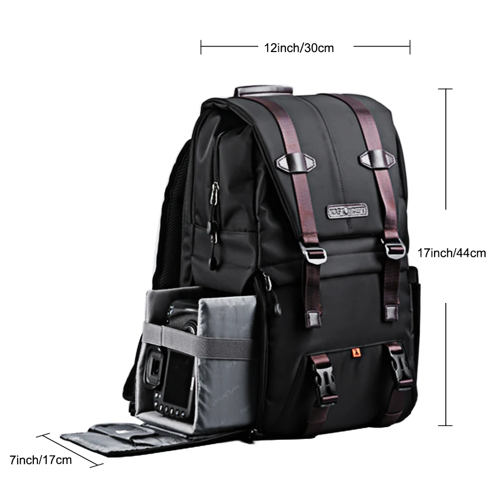 kf concept video camera bag backpack photography storager lens bag for 15 6in laptop with rainproof cover photo studio tripod free global shipping