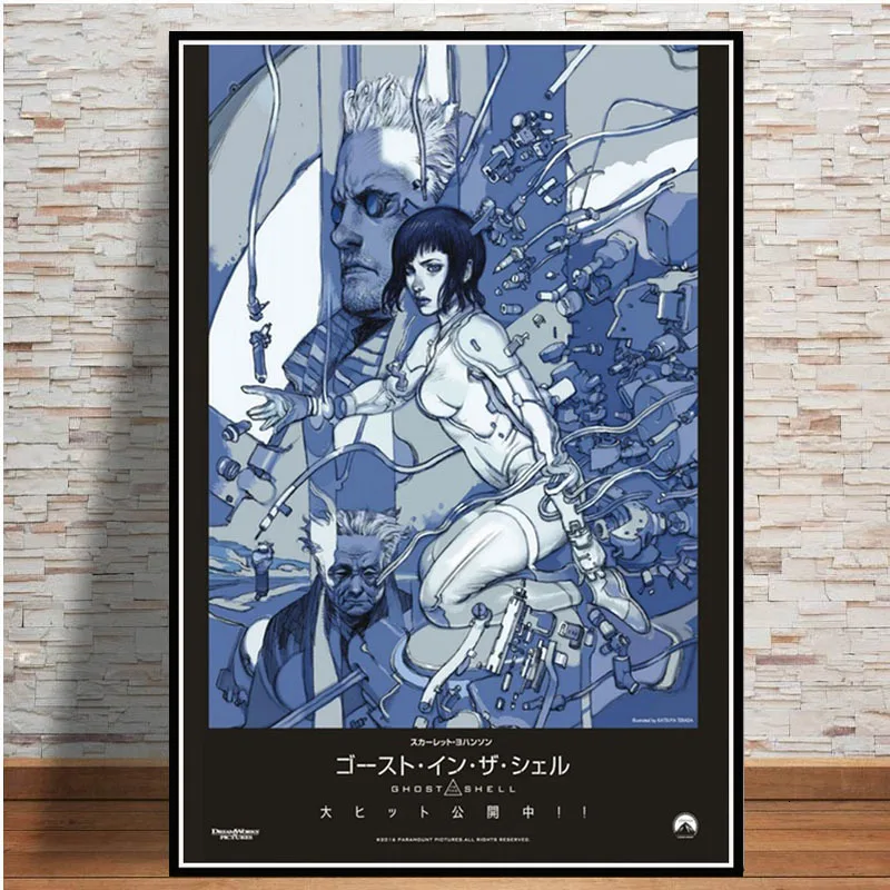 5 Poster And Prints Hot Ghost In The Shell Fight Police Japan Anime Art Paintings Canvas Wall Pictures For Living Room Home Decor - Цвет: 5
