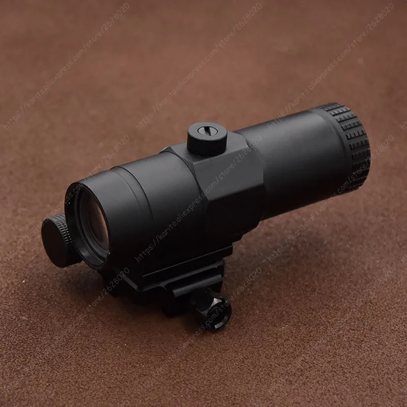 Тактическая Лупа 3x прицел для винтовки 1x Red Dot Sight с откидной основой крепления на